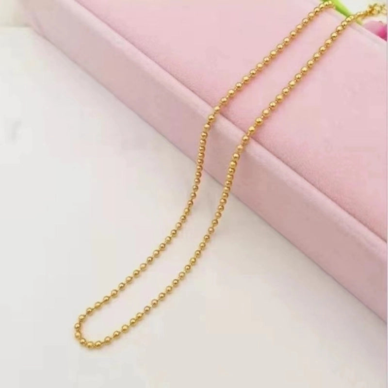 Fashion Geometric Titanium Steel Chain Necklace