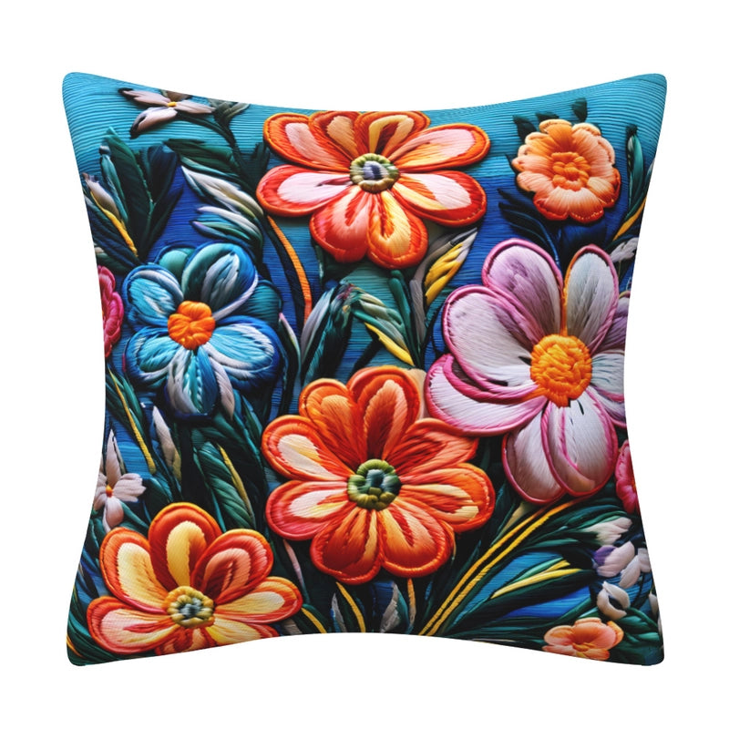 Elegant Classical Minimalist Floral Polyester Pillow Cases Couch & Sofa Decor
