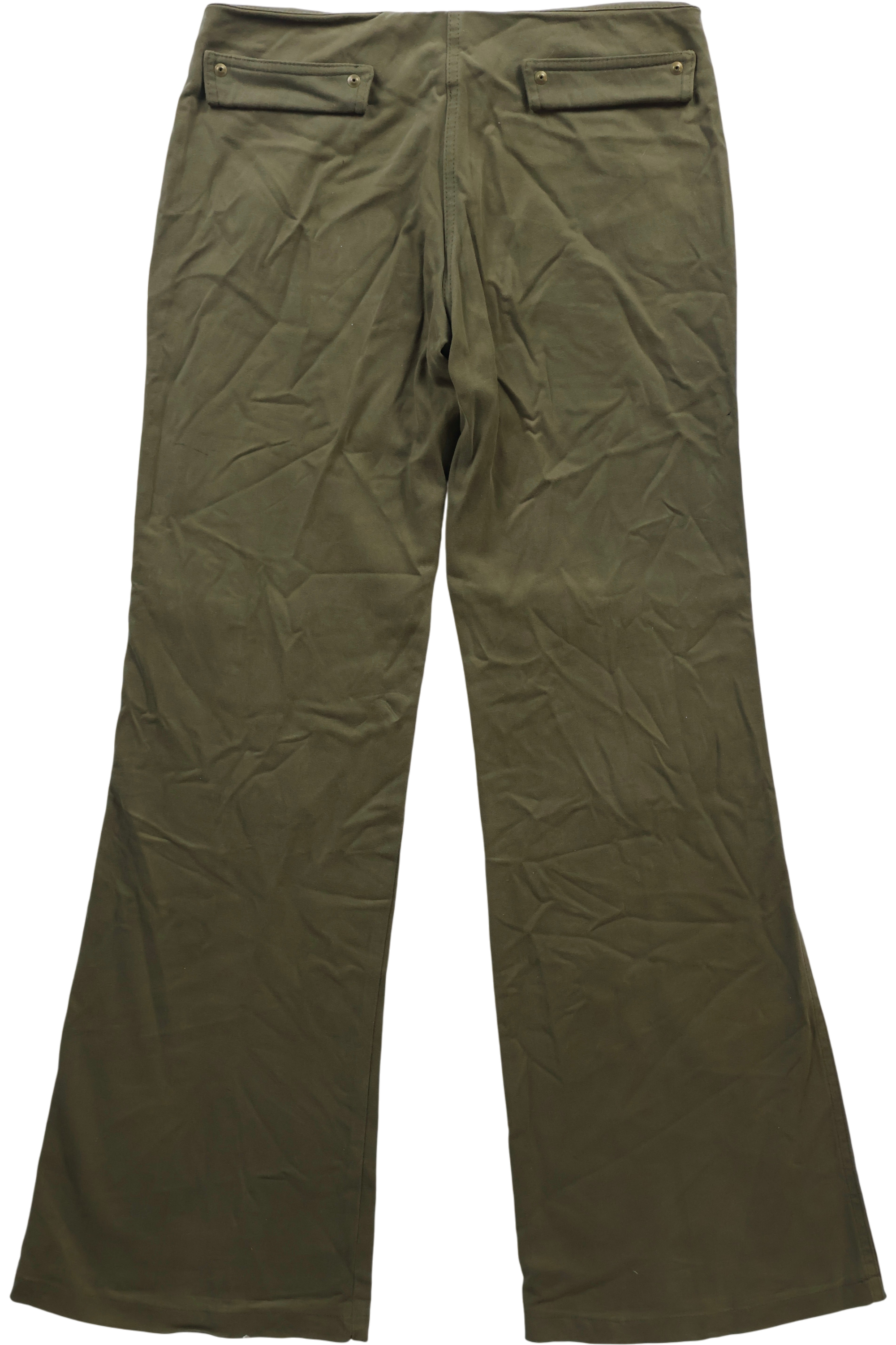 Low Rise Cargo Trousers Khaki