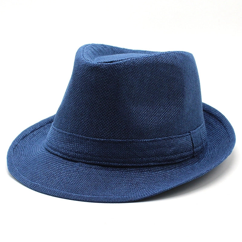 New Black And White Korean Style Summer Unisex Hat Top Hat British Gentleman Hat Jazz Cowboy Sun Hat