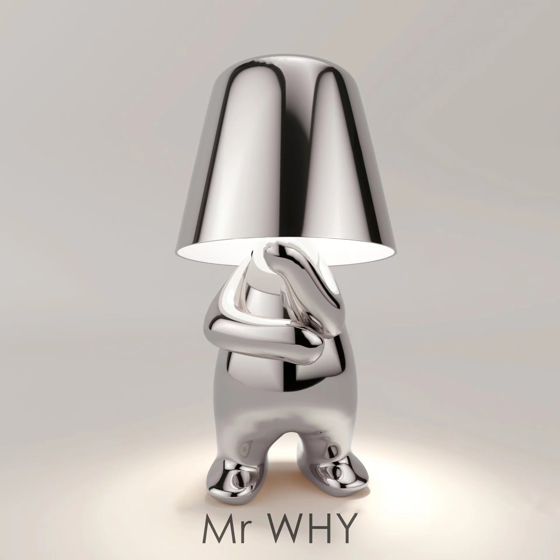 Creativity Thinker Little Golden Man Table Lamp