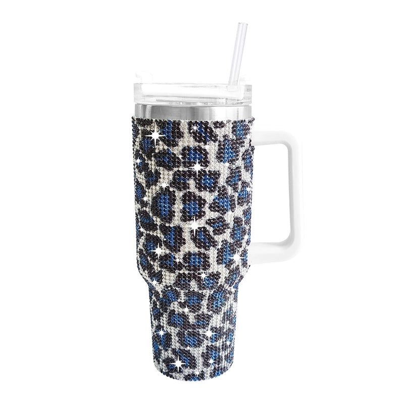Retro Solid Color Leopard 201 Stainless Steel 304 Stainless Steel Water Bottles 1 Piece