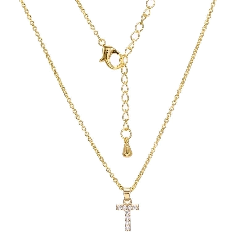 Brass Cable Chain Letter Necklace