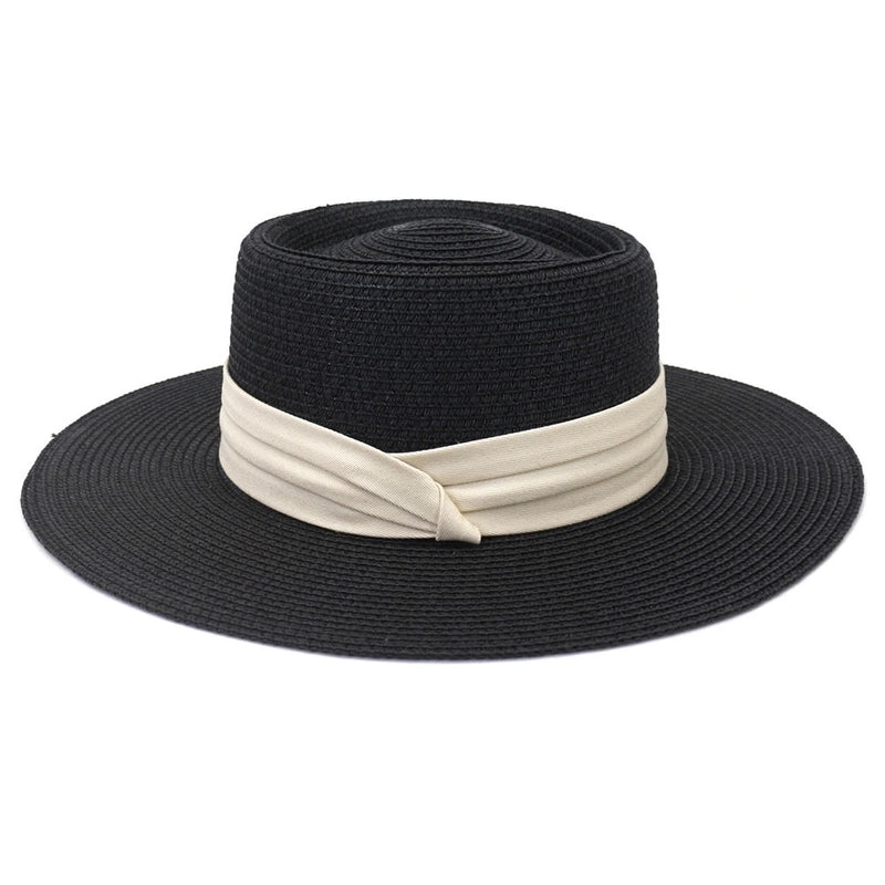 Women's Basic Hawaiian Vacation Solid Color Short Brim Sun Hat