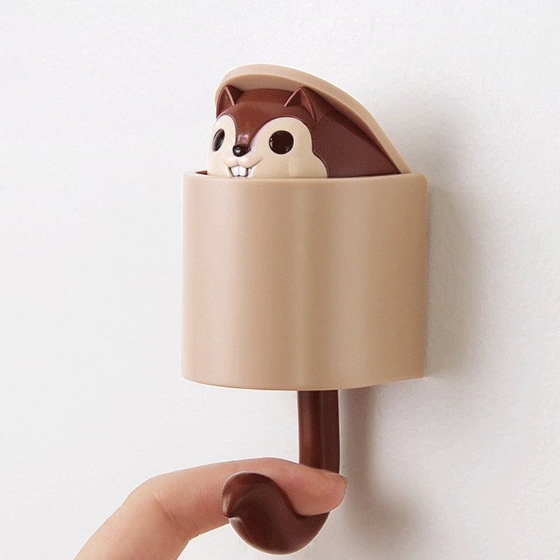 Minimalist Squirrel ABS Hooks