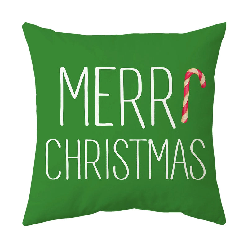 Fashion Christmas Tree Santa Claus Elk Polyester Pillow Cases