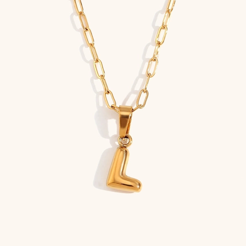 Minimalist Commute Letter Stainless Steel Titanium Steel Plating Gold Plated Pendant Necklace