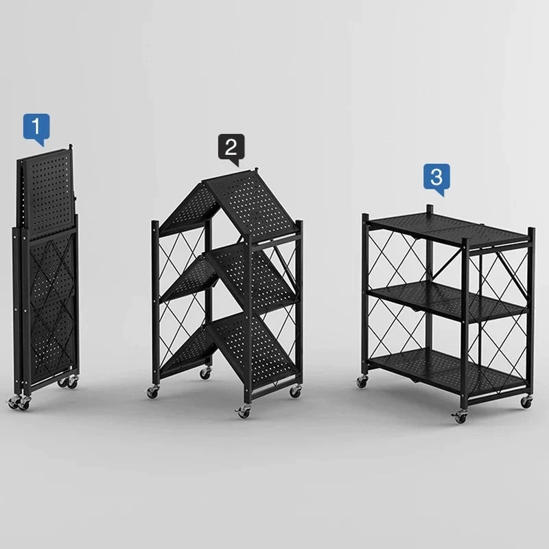 FOLDABLE KITCHEN TROLLEY