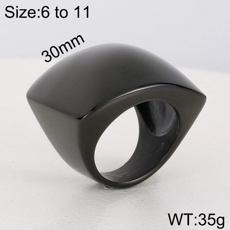 Vintage Style Geometric 304 Stainless Steel 18K Gold Plated Stainless Steel Rings