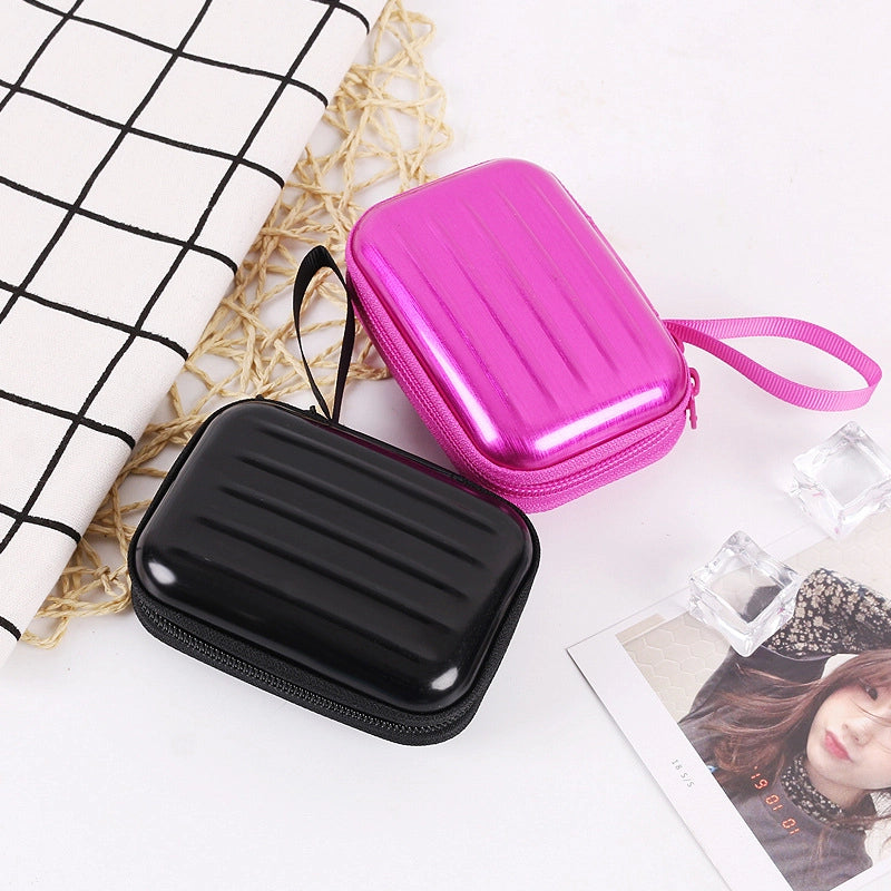 Unisex Solid Color Tinplate Zipper Coin Purses