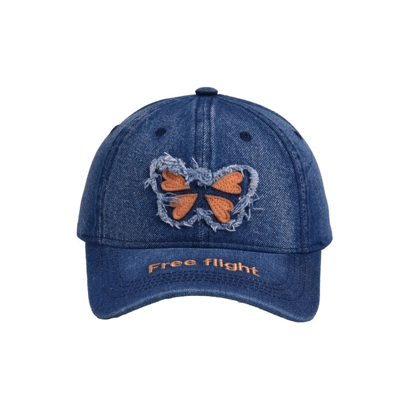 Women's Basic Modern Style Classic Style Butterfly Curved Eaves Baseball Cap