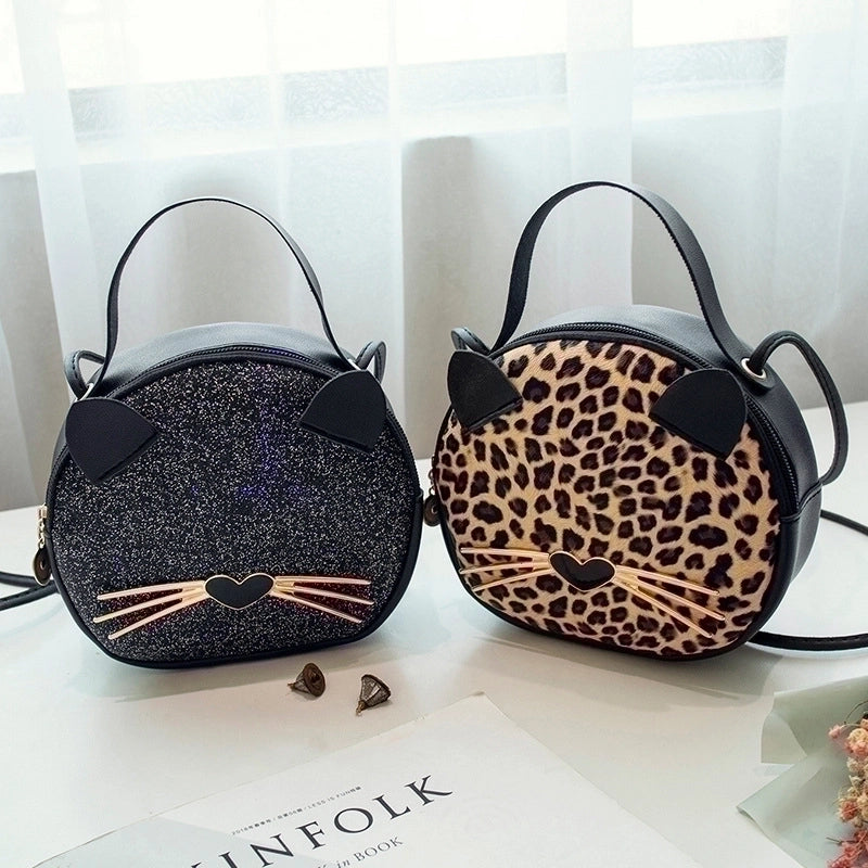 Small Pu Leather Circle Bag