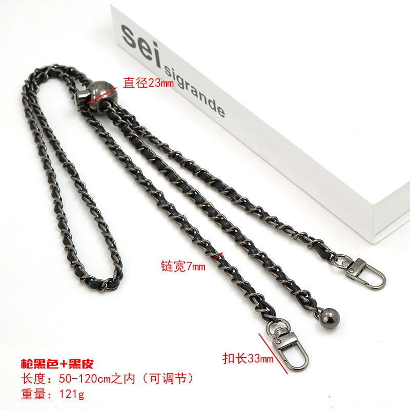 Alloy Solid Color Bag Chain Bag Straps