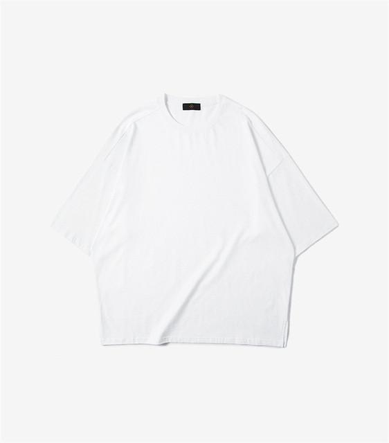 Solid Drop Shoulder Oversized Tee