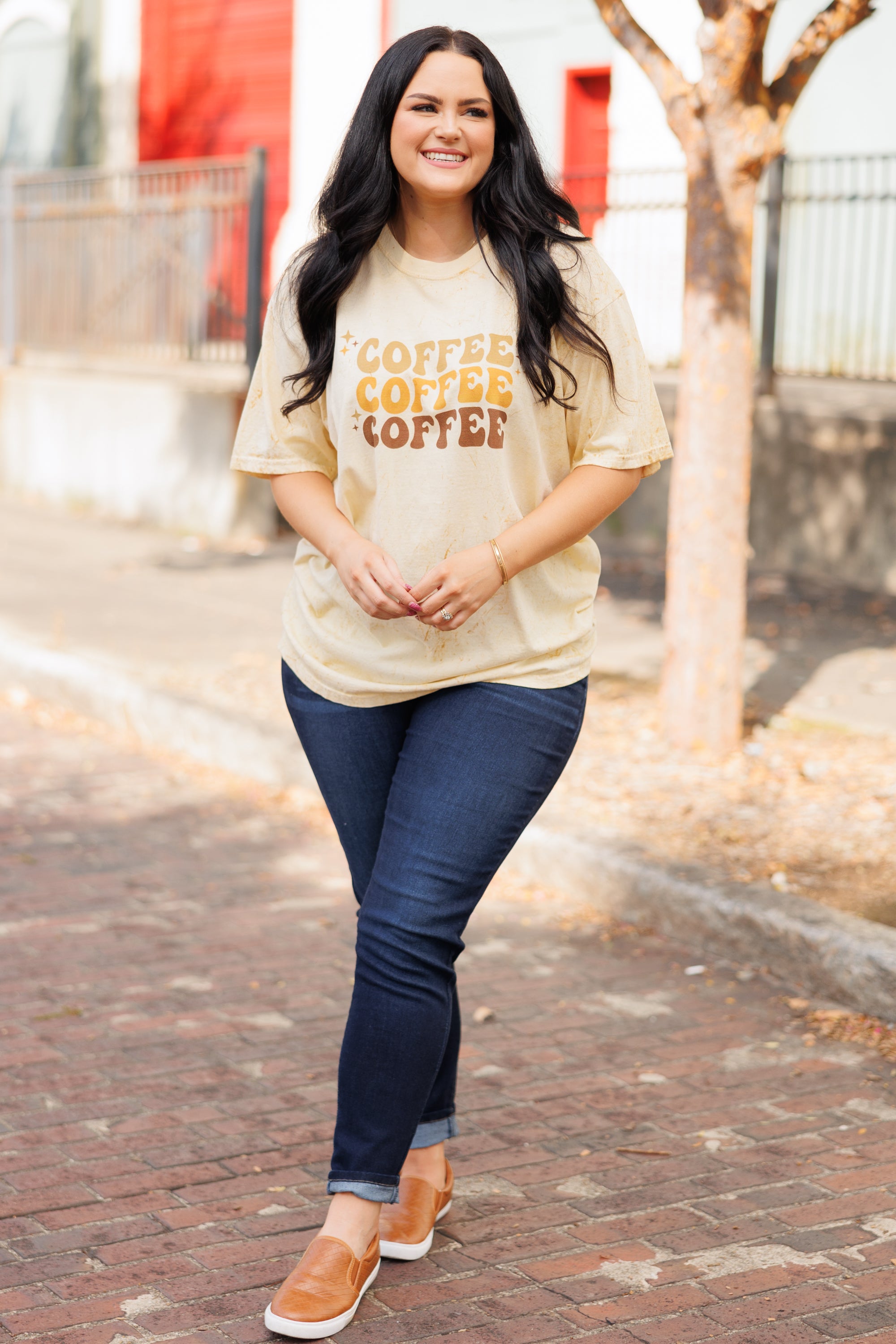 Comfort Colors: Triple Shot Espresso Tee. Citrine