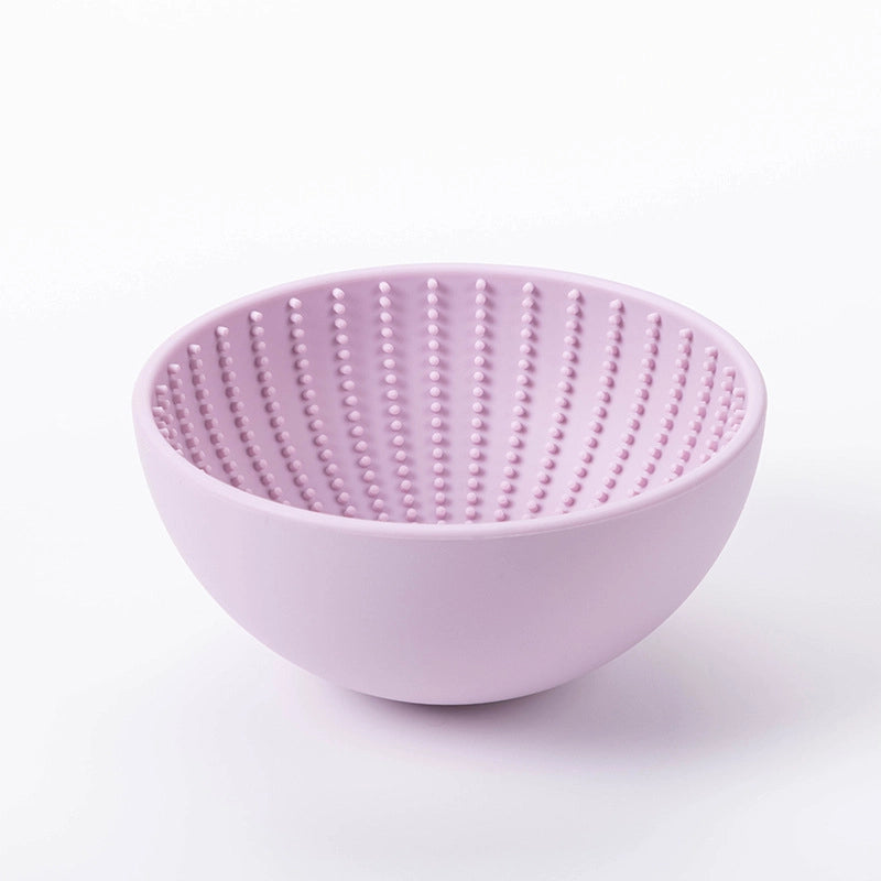 Elegant Minimalist Silica Gel Solid Color Pet Tableware