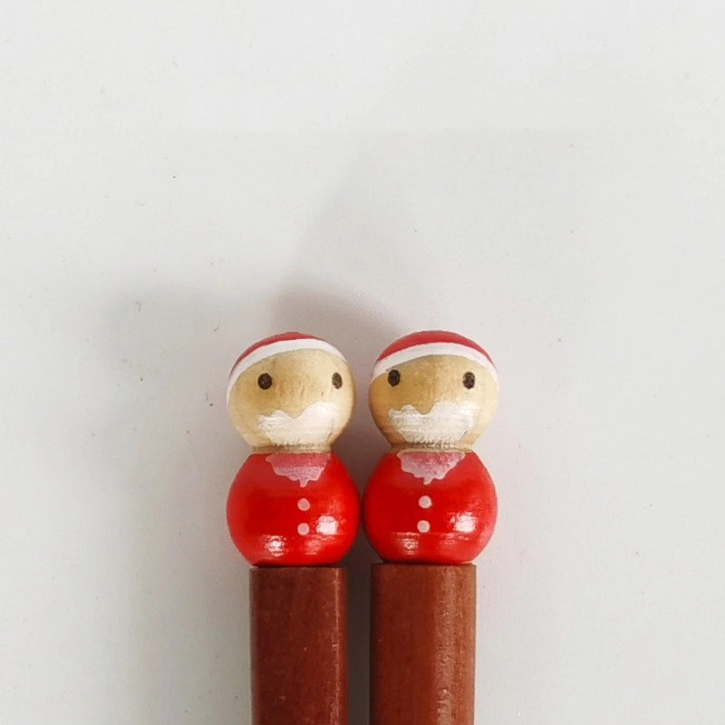 Retro Cartoon Wood Tableware 1 Pair