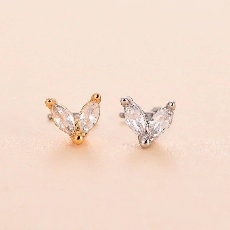Fashion Star Metal Plating Zircon Nose Studs 1 Piece