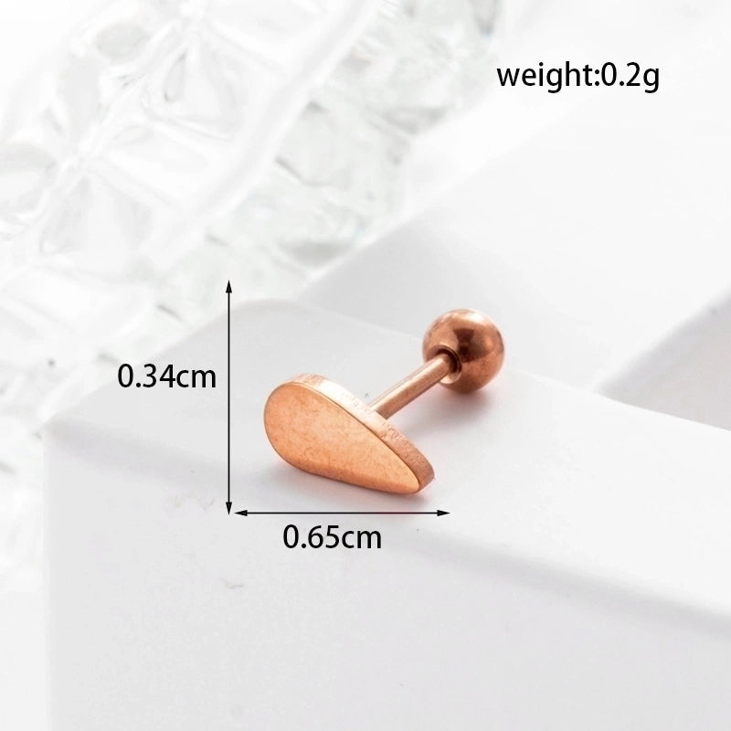 Ear Cartilage Rings & Studs Geometric 316L Stainless Steel  Plating