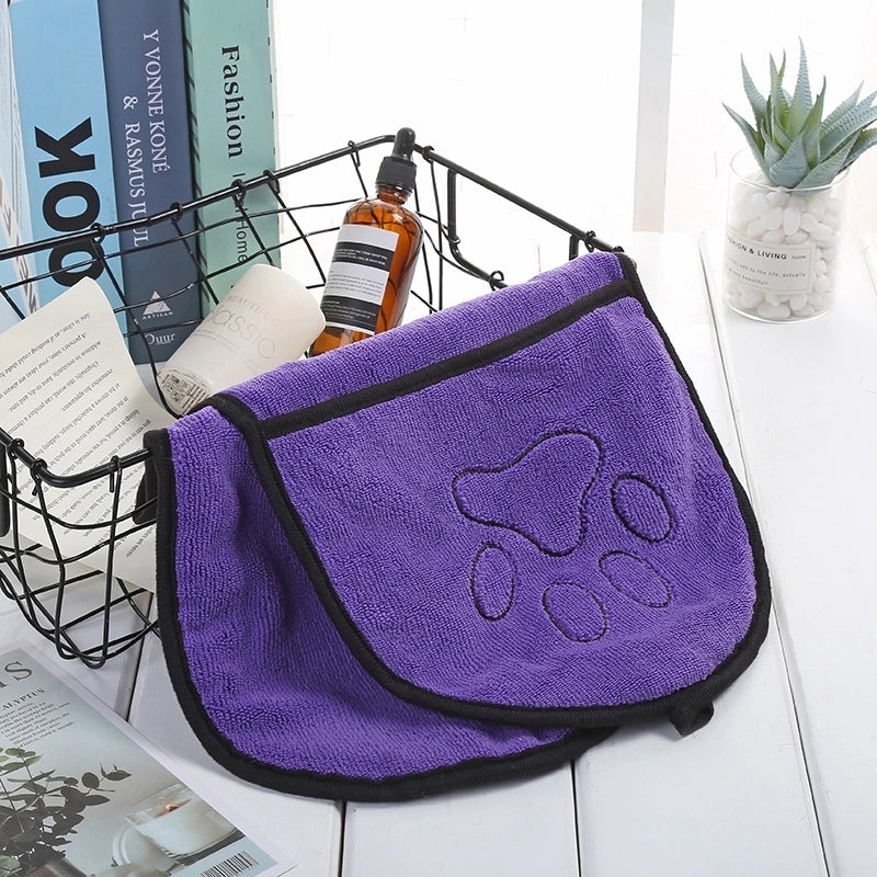 Pet Towel Water-absorbing Quick-drying Bath Towel Dog Cat Bathrobe