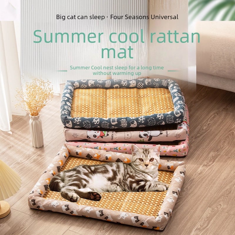 Pet Ice Mat Mat Four Seasons Universal Kennel Mat Summer Cat Nest Cooling Wear-resistant Pet Bed Supplies