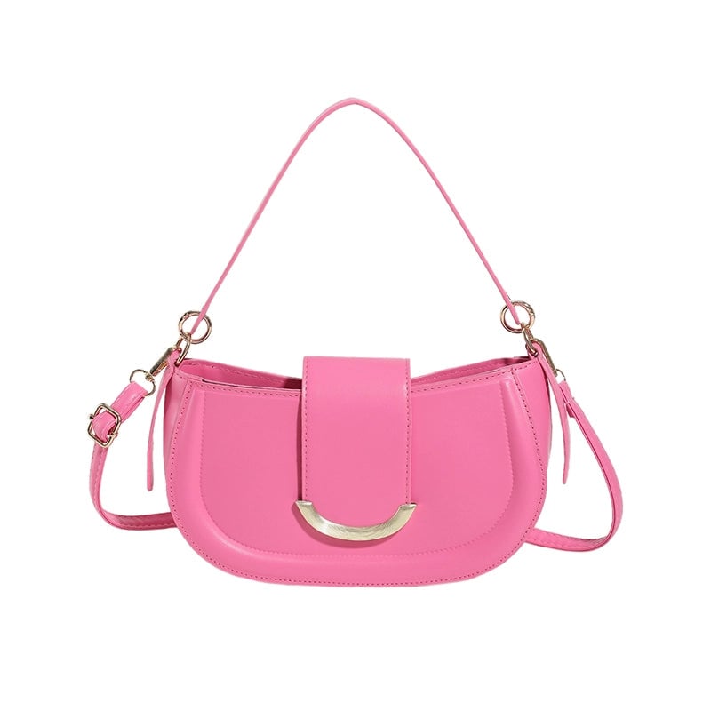 Women's All Seasons Pu Leather Solid Color Streetwear Square Zipper Handbag