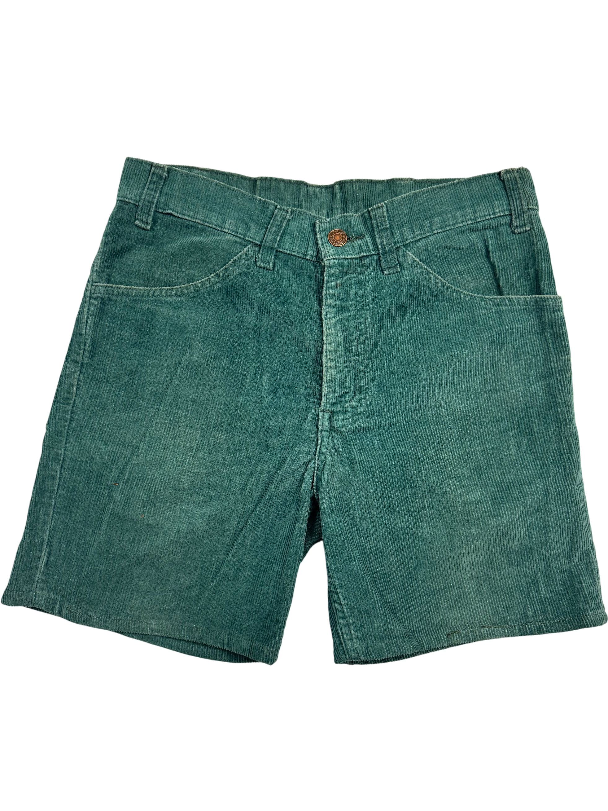 1980s Teal Corduroy Shorts
