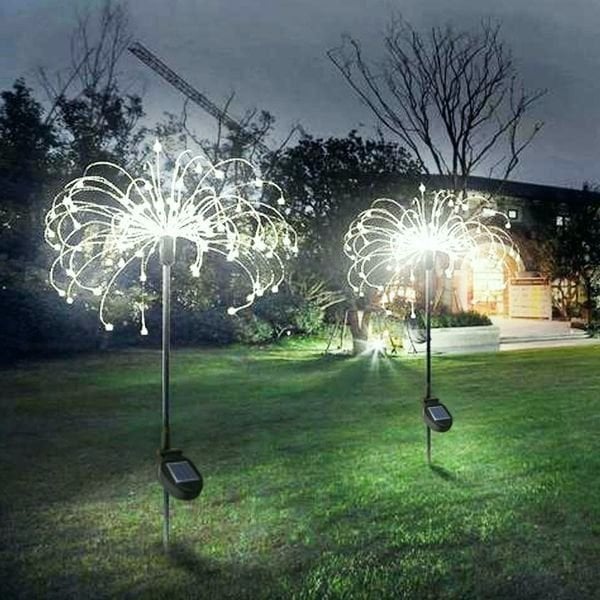 【 49% OFF Sale Ends In Today】- Waterproof  Solar Garden  Fireworks Lamp