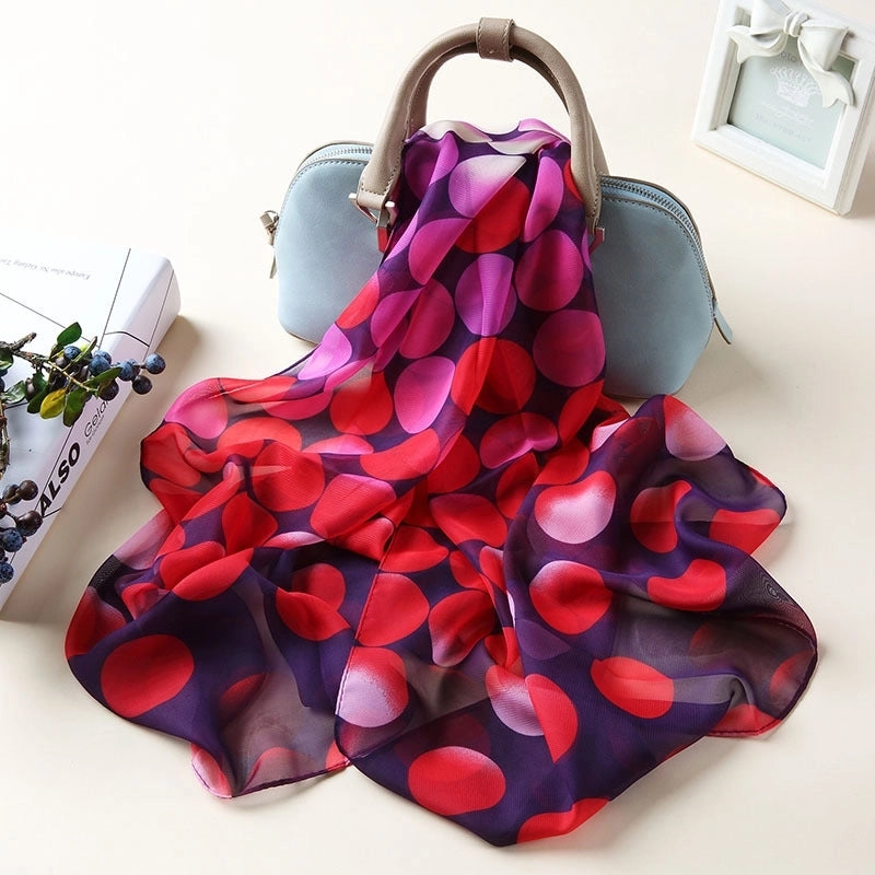 Sand Scarf Summer Small Scarf Dual-use Small Scarf Classic Leopard Chiffon Scarf Women Thin Shawl