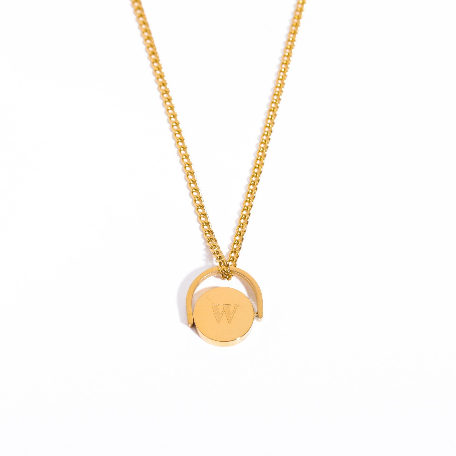 Letter Text Number Titanium Steel Oil Dripping Necklaces