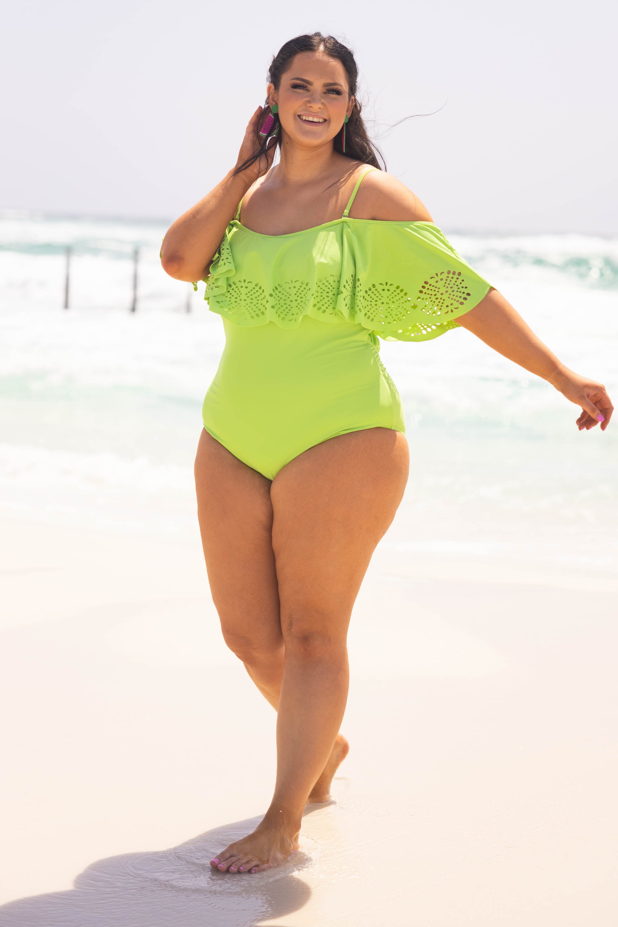 Sunrise And Shine Swimsuit. Green