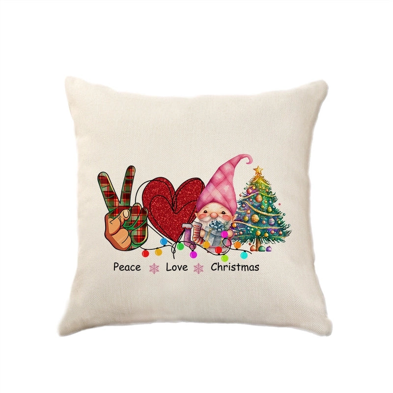 Christmas Vacation Letter Polyester Pillow Cases Couch & Sofa Decor