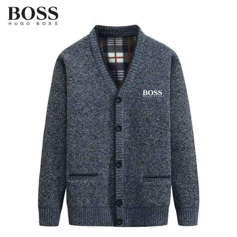 BOSS Men-s Luxury Wool Cardigan