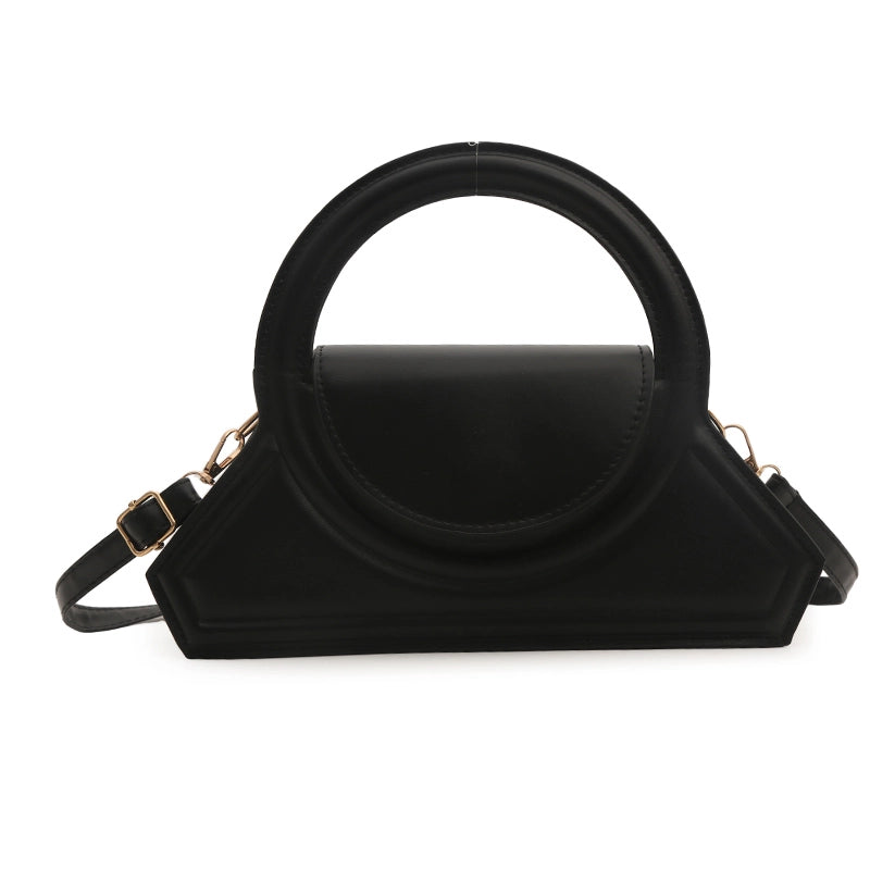 Women's Medium Pu Leather Solid Color Streetwear Flip Cover Crossbody Bag