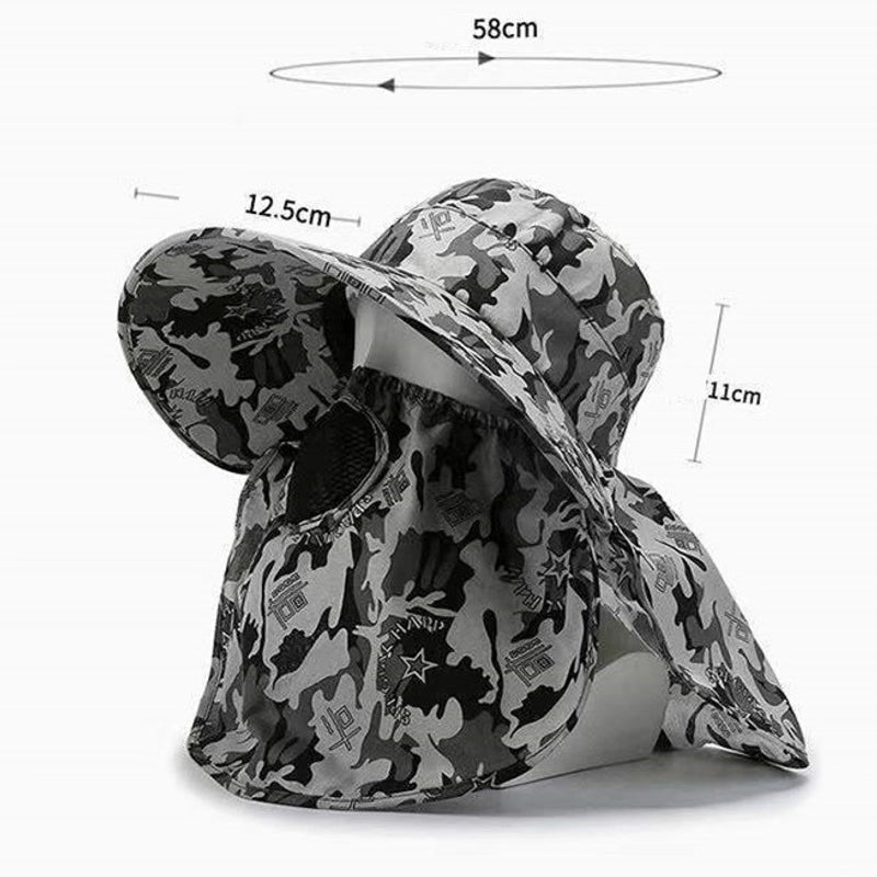 Women's Casual Camouflage Big Eaves Sun Hat