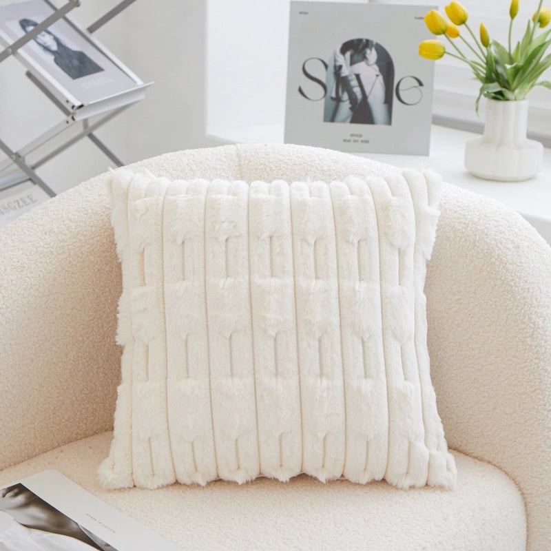 Casual Elegant Minimalist Solid Color PP Cotton Plush Throw Pillow
