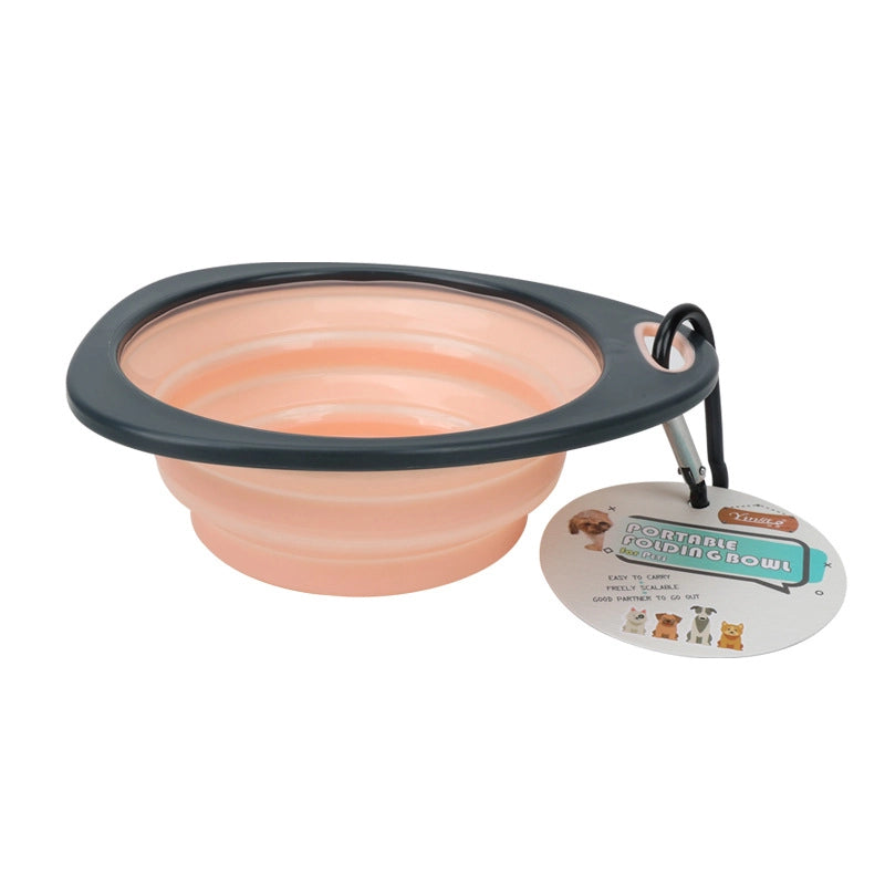 Pet Bowl Tableware Portable Folding Bowl Outdoor Traveling Dog Food Bowl Cat And Dog Universal