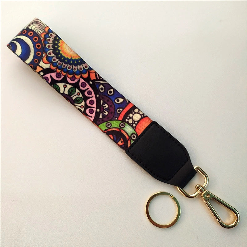 New Color Ethnic Style Hand Strap Wrist Strap Key Ring Keychain Decorative Band Accessory Strap Short Hand Bag