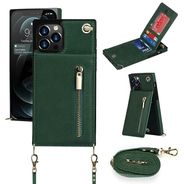 (2023 HOT SALE )Crossbody Wallet iPhone Case-Credit Card Holder