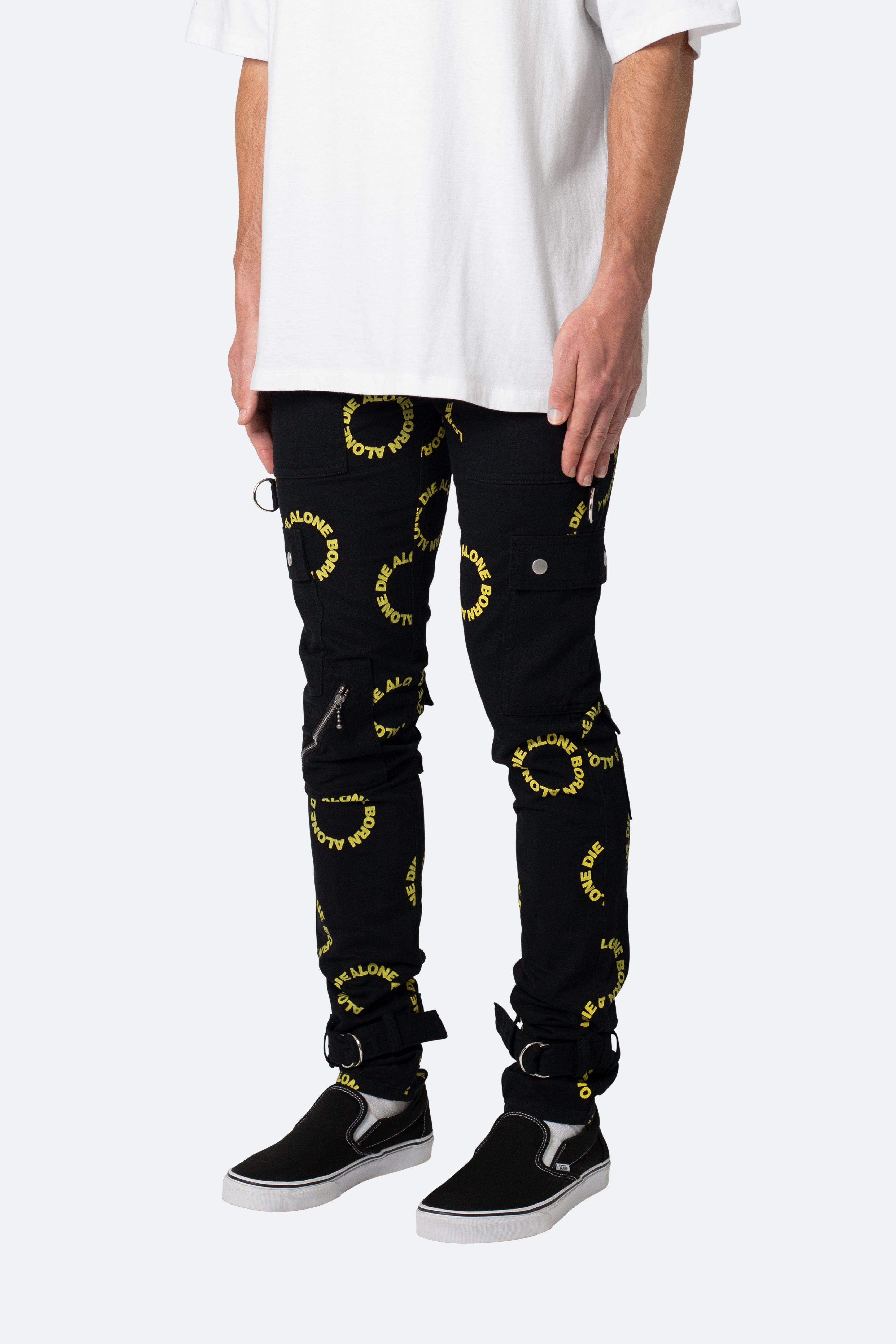 M564 Punk Cargo Pants - Black/Yellow