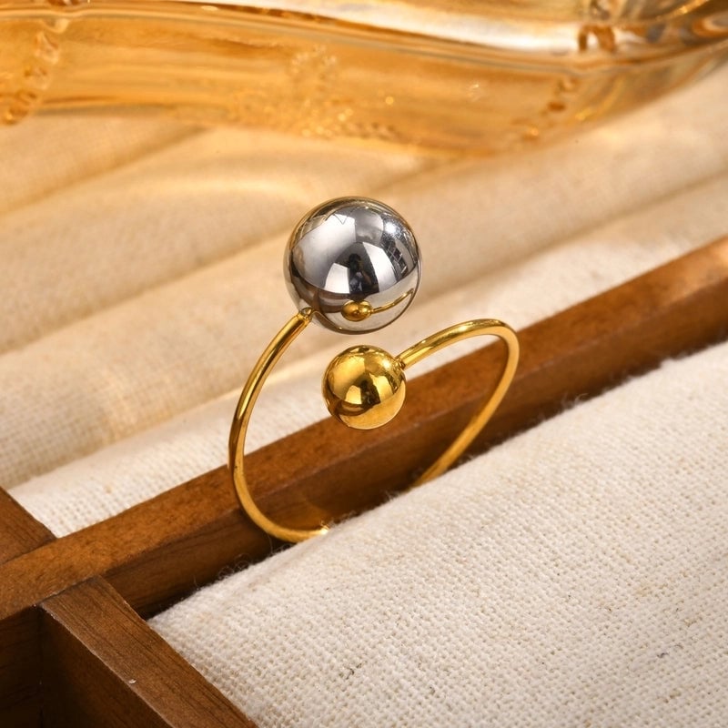 Minimalist Geometric 201 Stainless Steel Plating Stainless Steel Rings