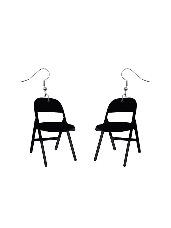Geometric Solid Color Drop Earrings