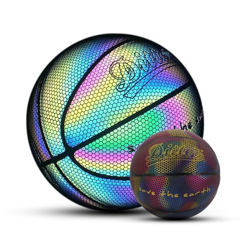 Holographic Reflective Glowing Baseball⚾/ Basketball🏀/Soccer⚽/Football (Rubgy)🏈/Volleyball🏐