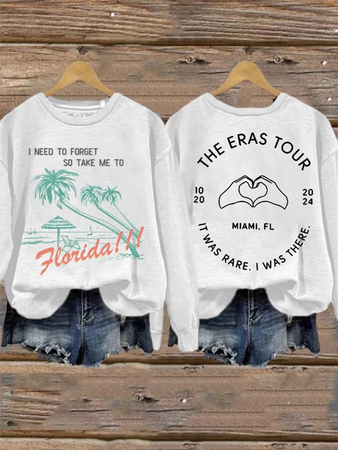 Women's Florida Strong I Need To Forget Print Sweatshirt