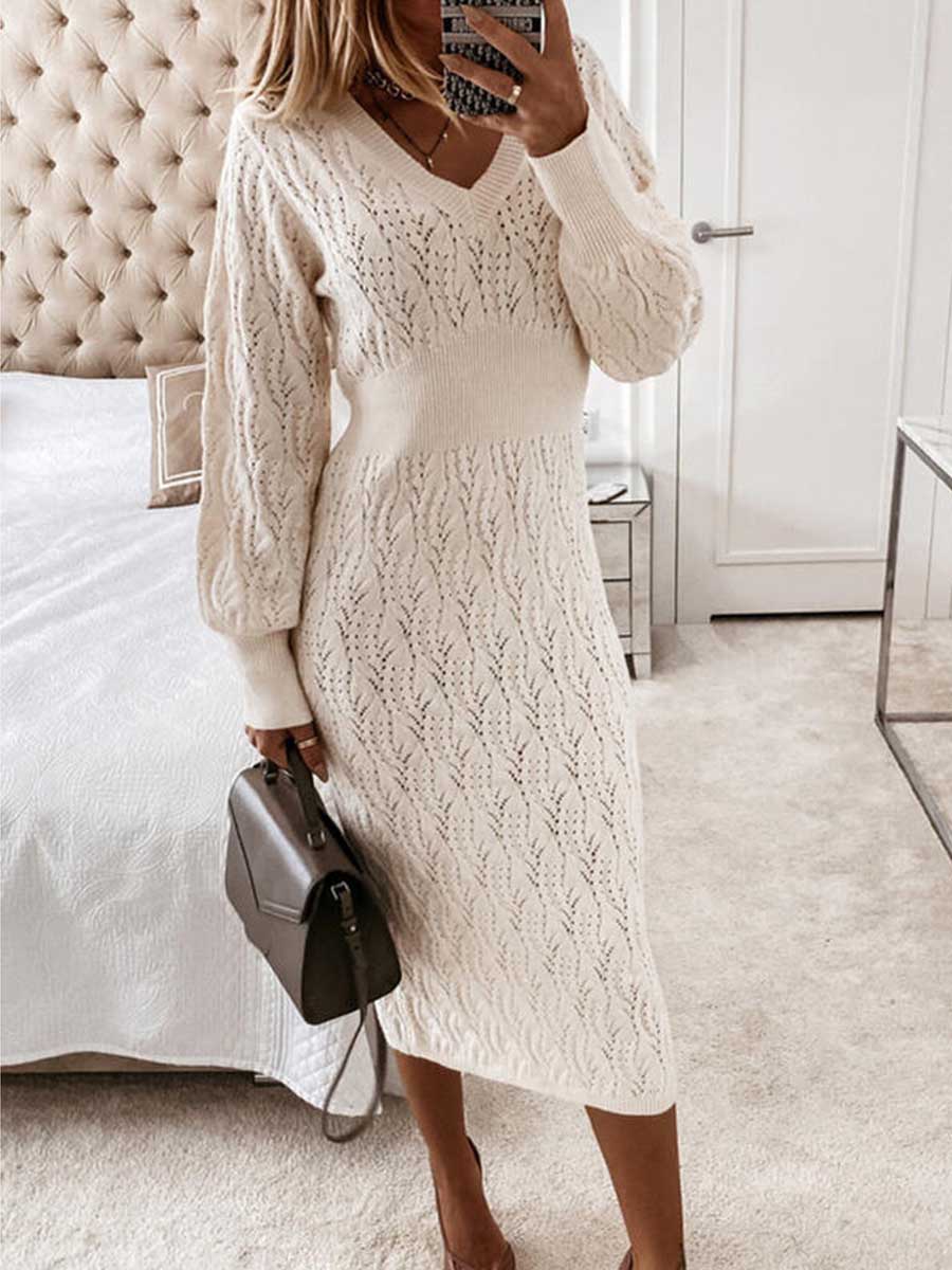 Sexy Bag Hip Sweater Dress