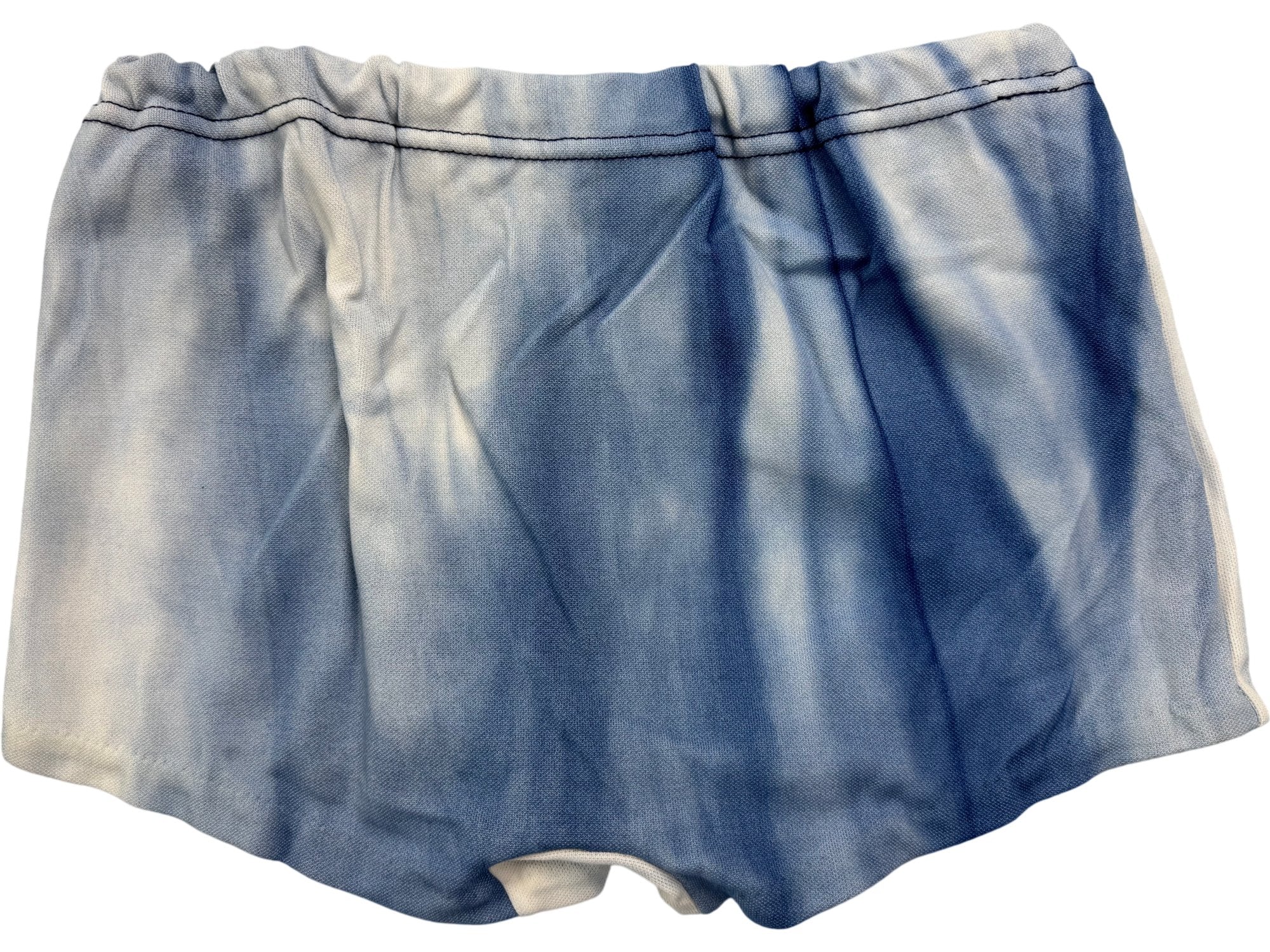 Blue Gradient Buttoned Shorts