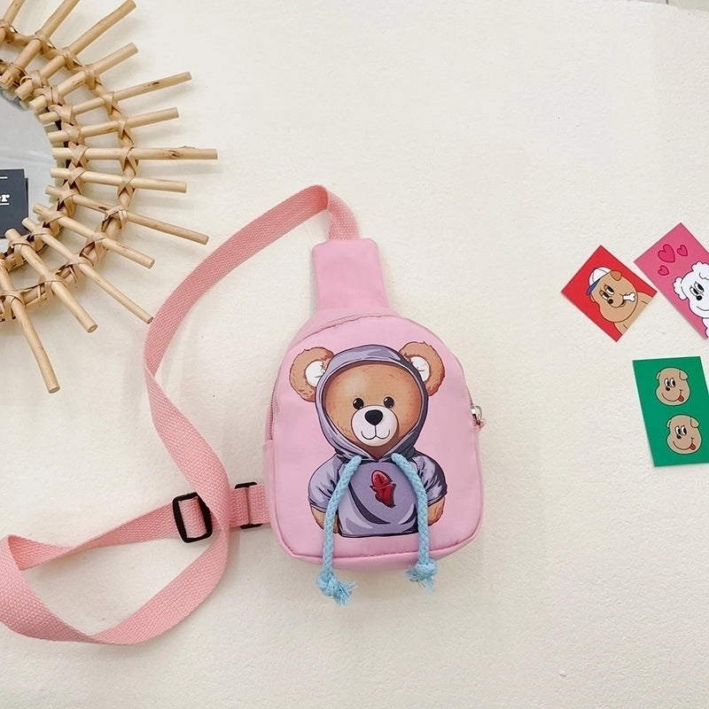 Women's Mini Nylon Cartoon Dinosaur Fashion Zipper Crossbody Bag