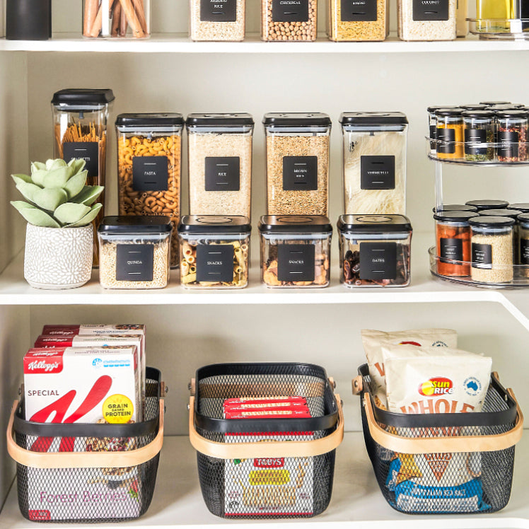 Mesh Storage Basket - Black