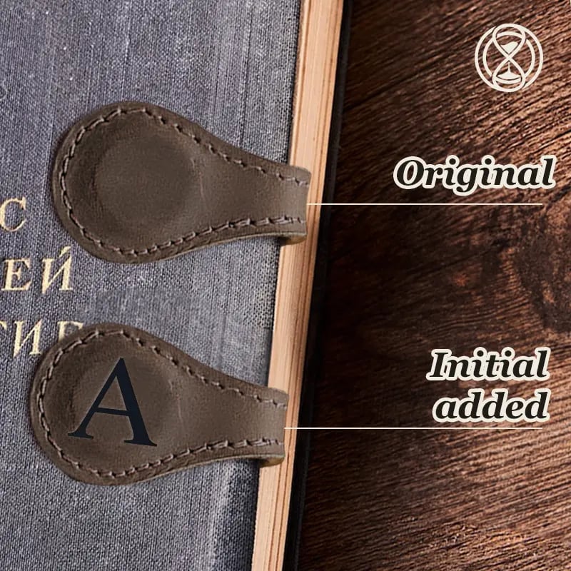 🔥Christmas Special Promotion 49% OFF -🎅 TimelessMark–Personalized Magnetic Leather Bookmark💥Buy 2 Get Free Shipping💥