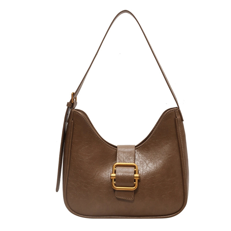 Autumn And Winter Texture Underarm Bag  New Fashion Retro Underarm Bag New Moon Bag Women's Cross-Body Bag